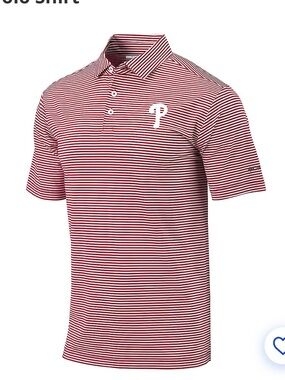 Columbia Philadelphia Phillies Club Invite Omni-Wick Polo Shirt NWT Small